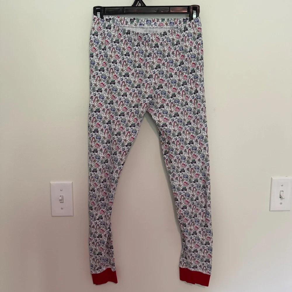 Vineyard Vines Kids Holiday Whale Pima Cotton Pajama‎ Set White Red Size 14
